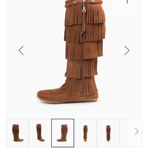 Minnetonka fringe boots